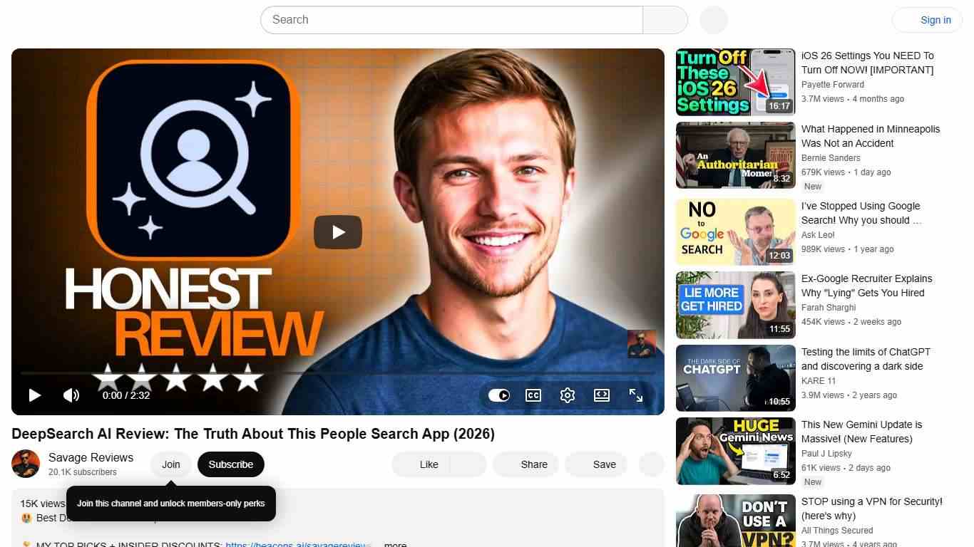 DeepSearch AI Review: The Truth About This People Search App (2026) - YouTube